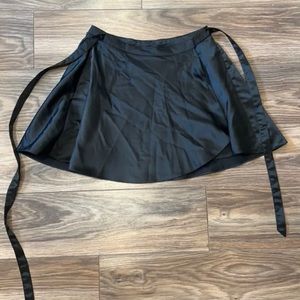 Black Wrap Skirt